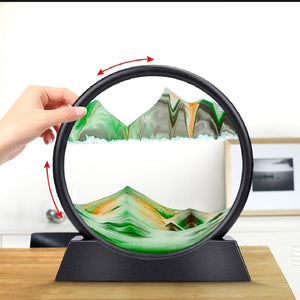 3D Moving Sand Mountain Lamp With Stand - My Store