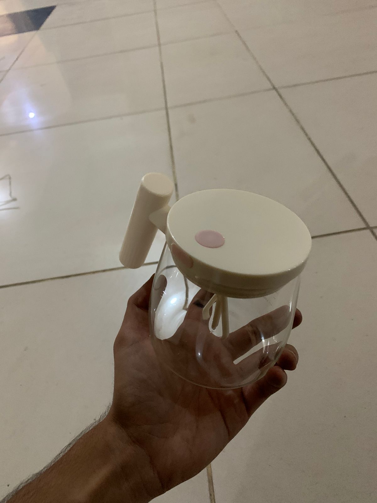 Self Mixing Glass Mug for Home & Office - My Store