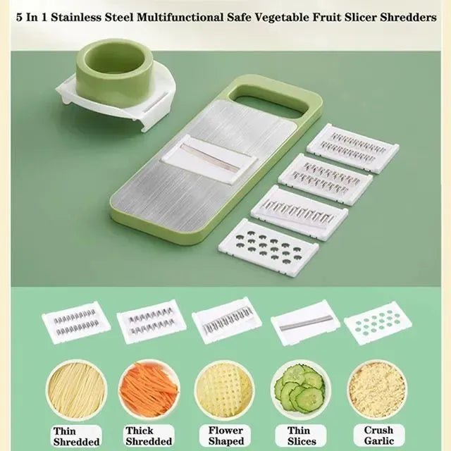 5 - in - 1 Multi - Functional Vegetable Slicer & Grater - My Store