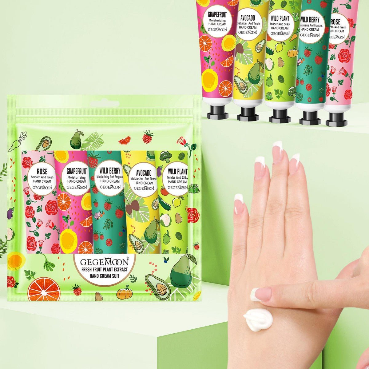 5pcs Plant & Fruit Fragrance Hand Cream Set - My Store